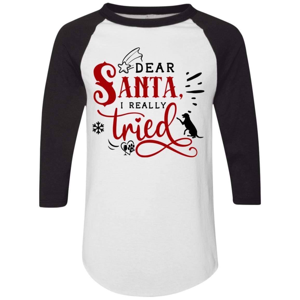 T-Shirts White/Black / S WineyBitches.Co Colorblock Raglan Jersey WineyBitchesCo