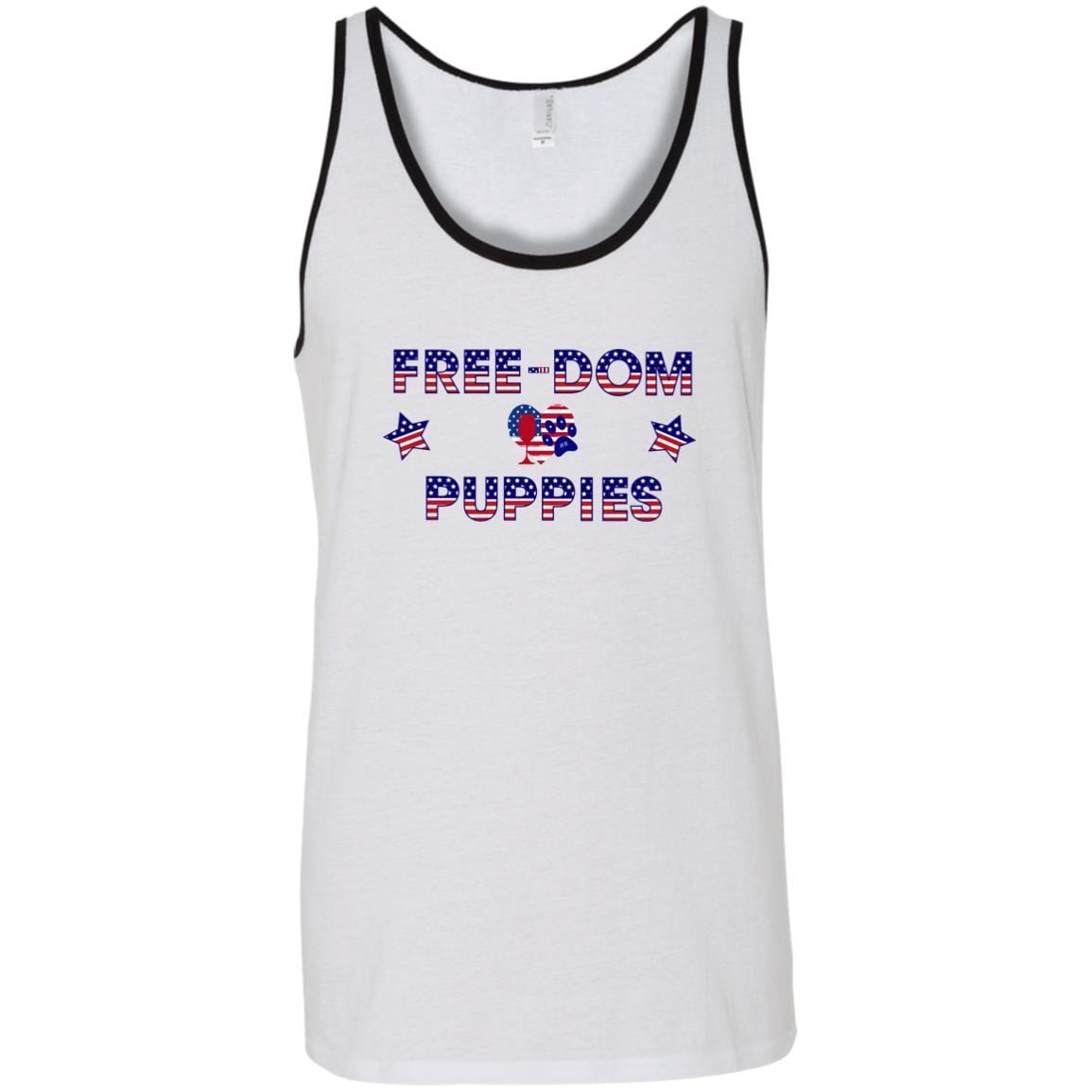 T-Shirts White/Black / X-Small WineyBitches.Co Free-Dom Puppies Unisex Tank WineyBitchesCo