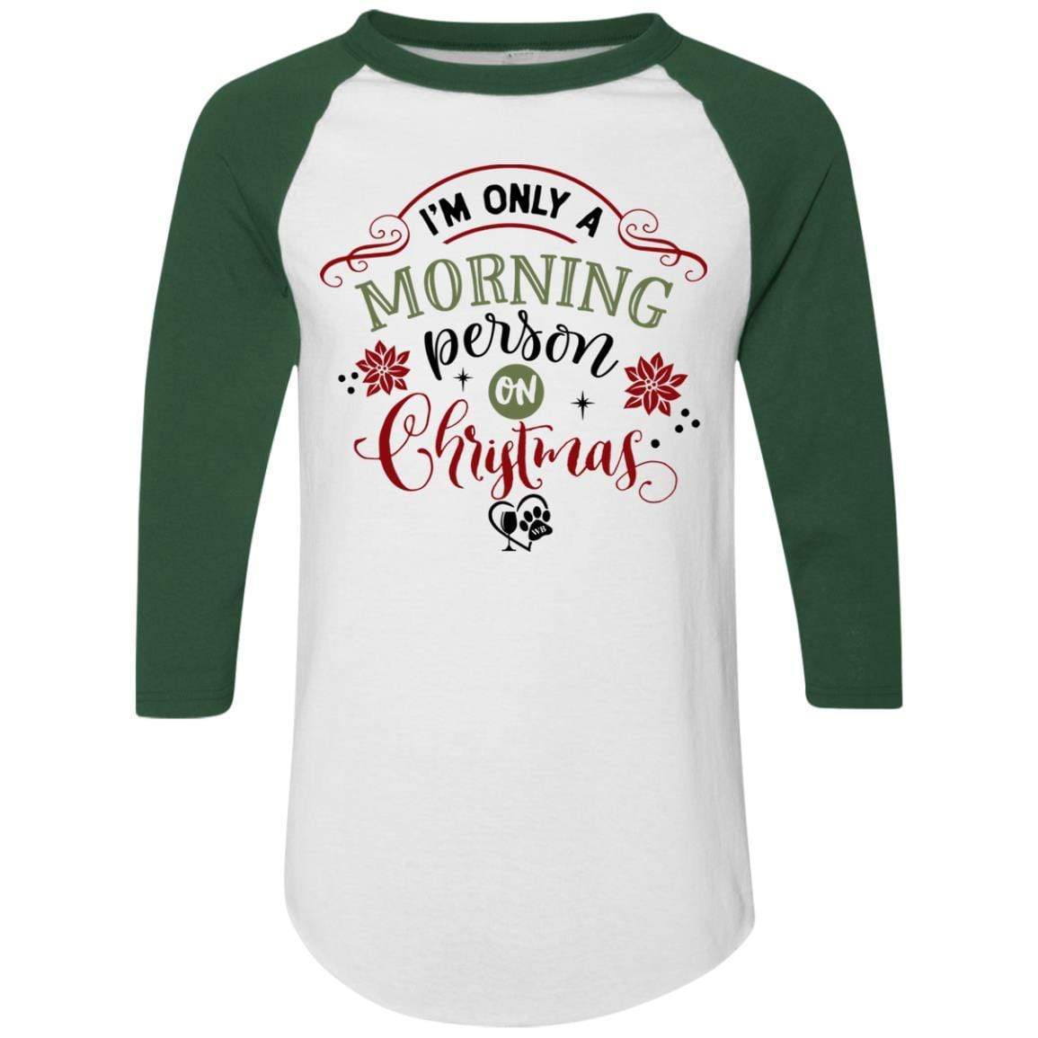 T-Shirts White/Dark Green / S WineyBitches.Co Colorblock Raglan Jersey WineyBitchesCo