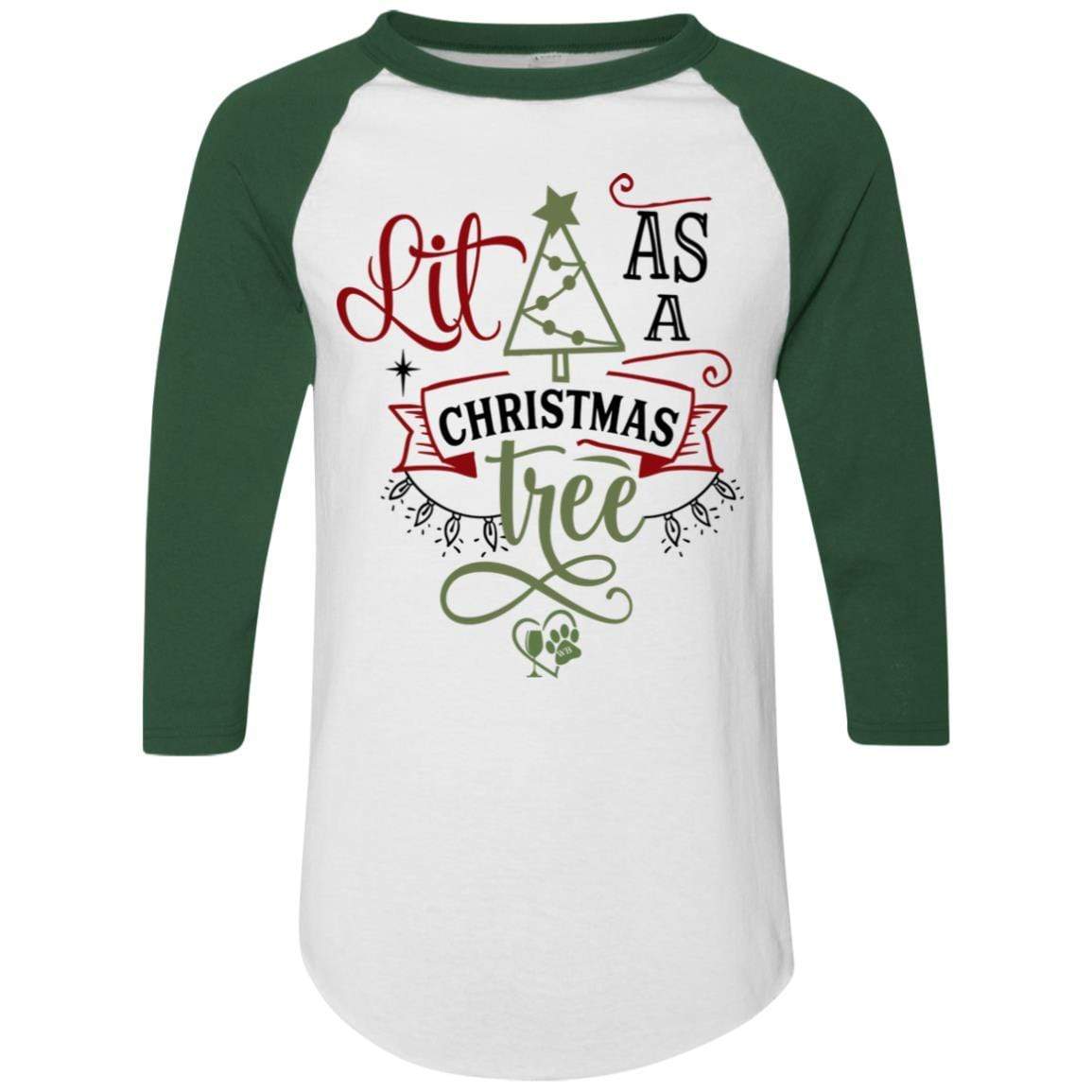 T-Shirts White/Dark Green / S WineyBitches.Co Colorblock Raglan Jersey WineyBitchesCo