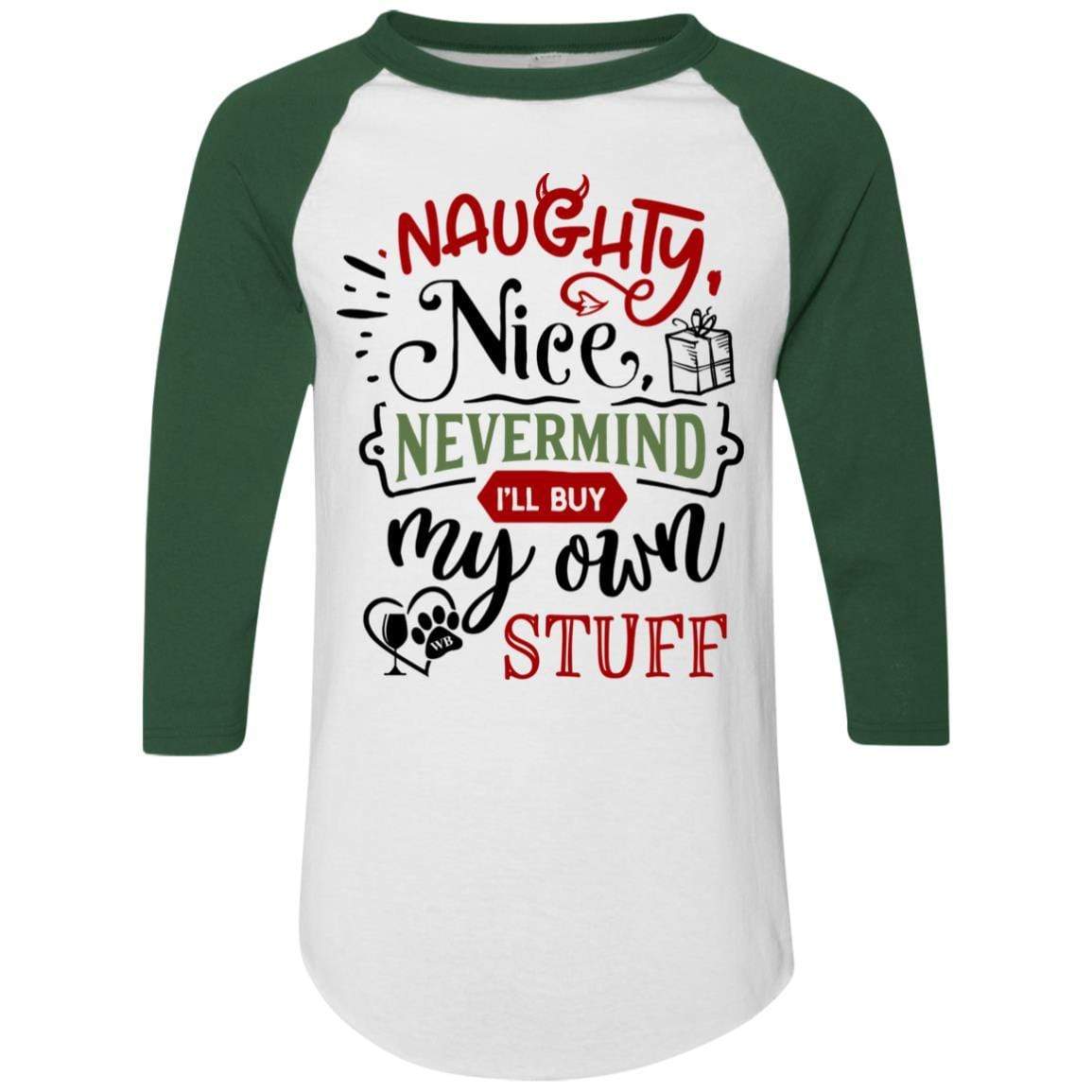 T-Shirts White/Dark Green / S WineyBitches.Co Colorblock Raglan Jersey WineyBitchesCo