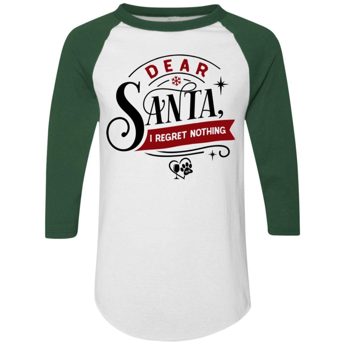 T-Shirts White/Dark Green / S WineyBitches.Co Colorblock Raglan Jersey WineyBitchesCo