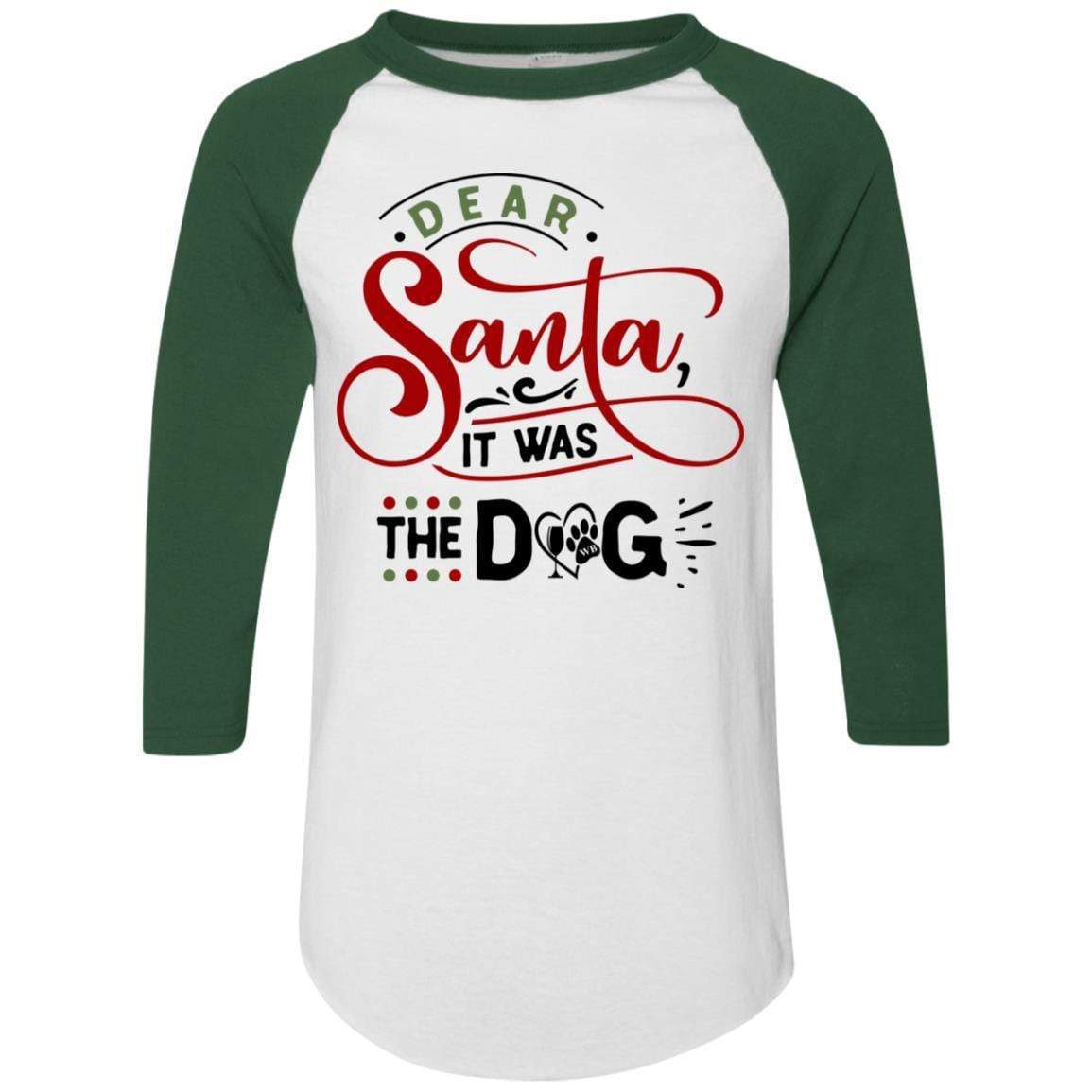 T-Shirts White/Dark Green / S WineyBitches.Co Colorblock Raglan Jersey WineyBitchesCo