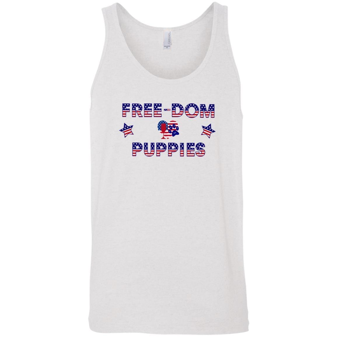 T-Shirts White Fleck Triblend / X-Small WineyBitches.Co Free-Dom Puppies Unisex Tank WineyBitchesCo