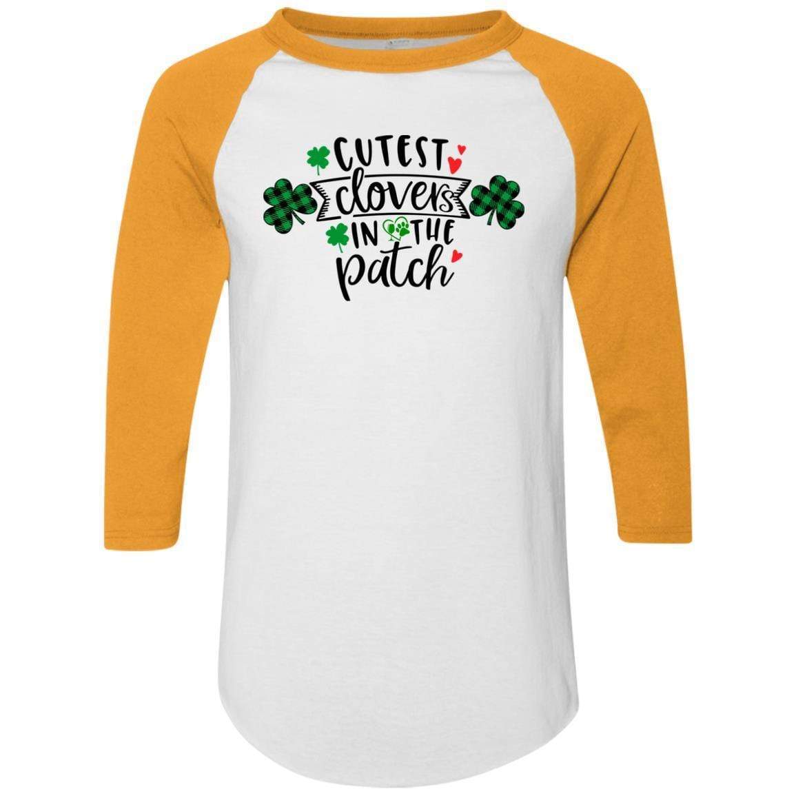 T-Shirts White/Gold / S Winey Bitches Co Colorblock Raglan Jersey WineyBitchesCo