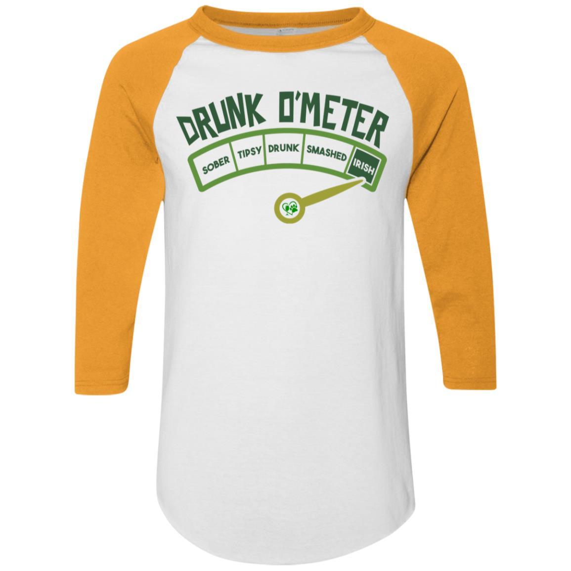 T-Shirts White/Gold / S Winey Bitches Co Colorblock Raglan Jersey WineyBitchesCo