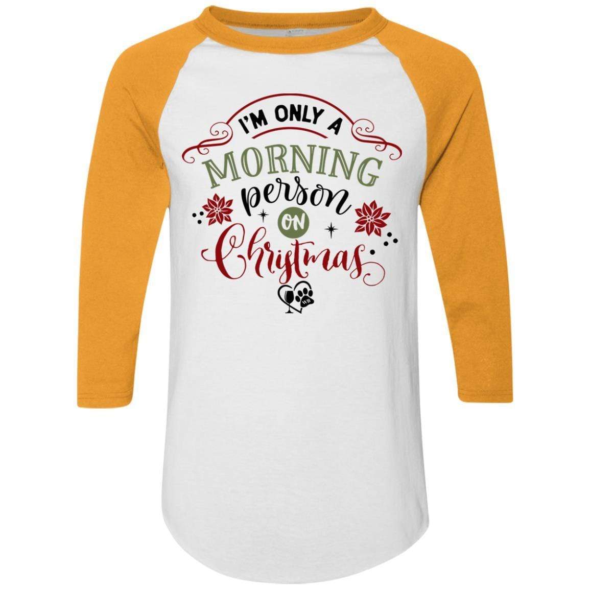 T-Shirts White/Gold / S WineyBitches.Co Colorblock Raglan Jersey WineyBitchesCo