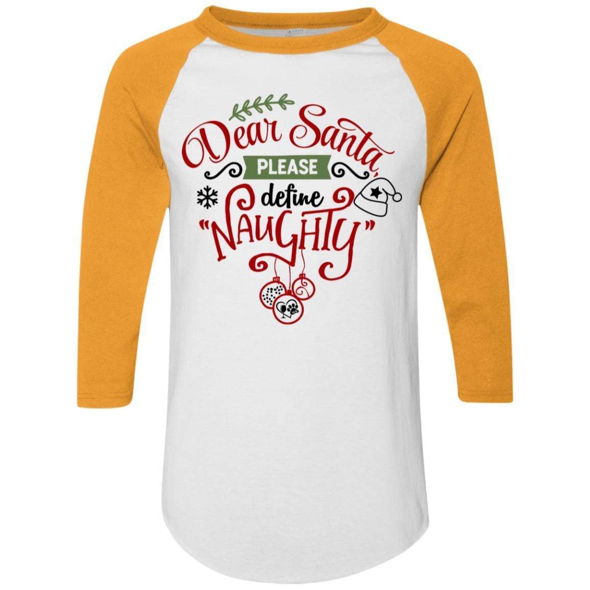 T-Shirts White/Gold / S WineyBitches.Co Colorblock Raglan Jersey WineyBitchesCo
