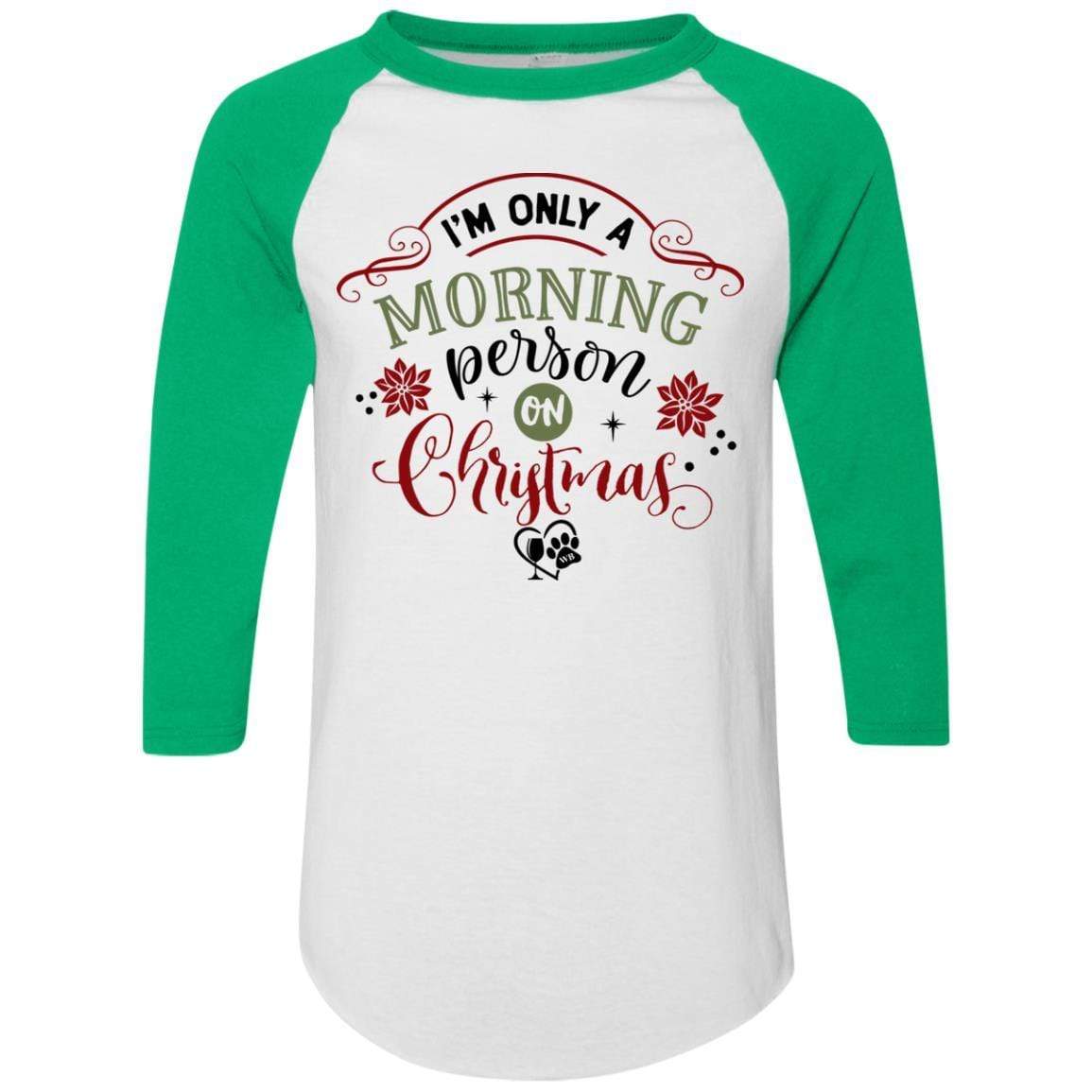 T-Shirts White/Kelly / S WineyBitches.Co Colorblock Raglan Jersey WineyBitchesCo
