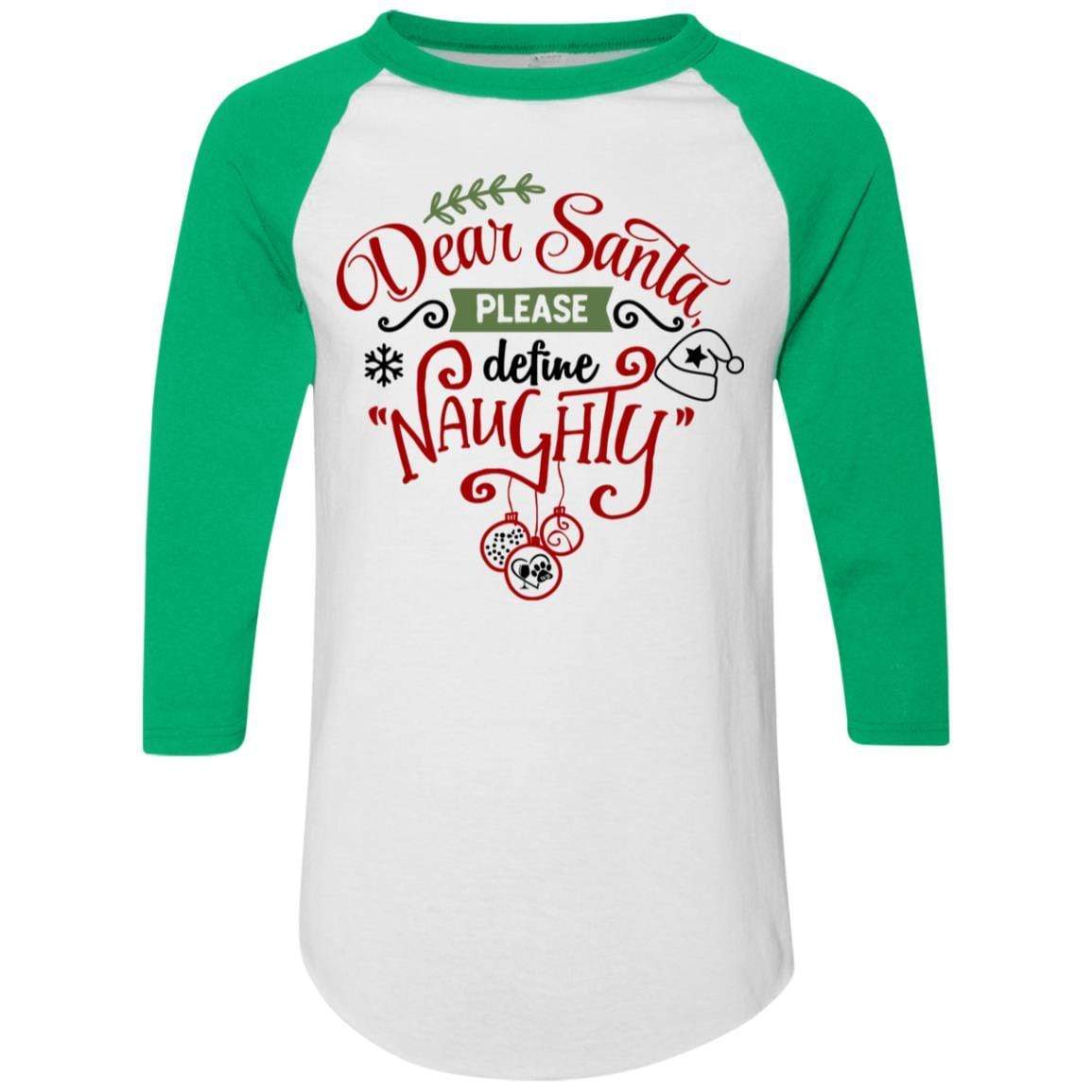 T-Shirts White/Kelly / S WineyBitches.Co Colorblock Raglan Jersey WineyBitchesCo