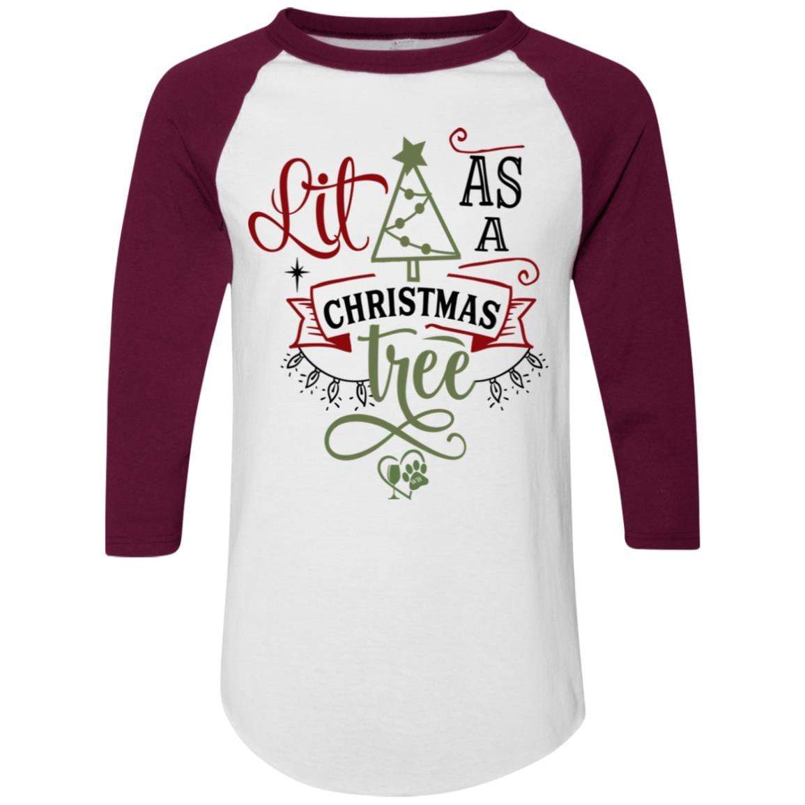 T-Shirts White/Maroon / S WineyBitches.Co Colorblock Raglan Jersey WineyBitchesCo
