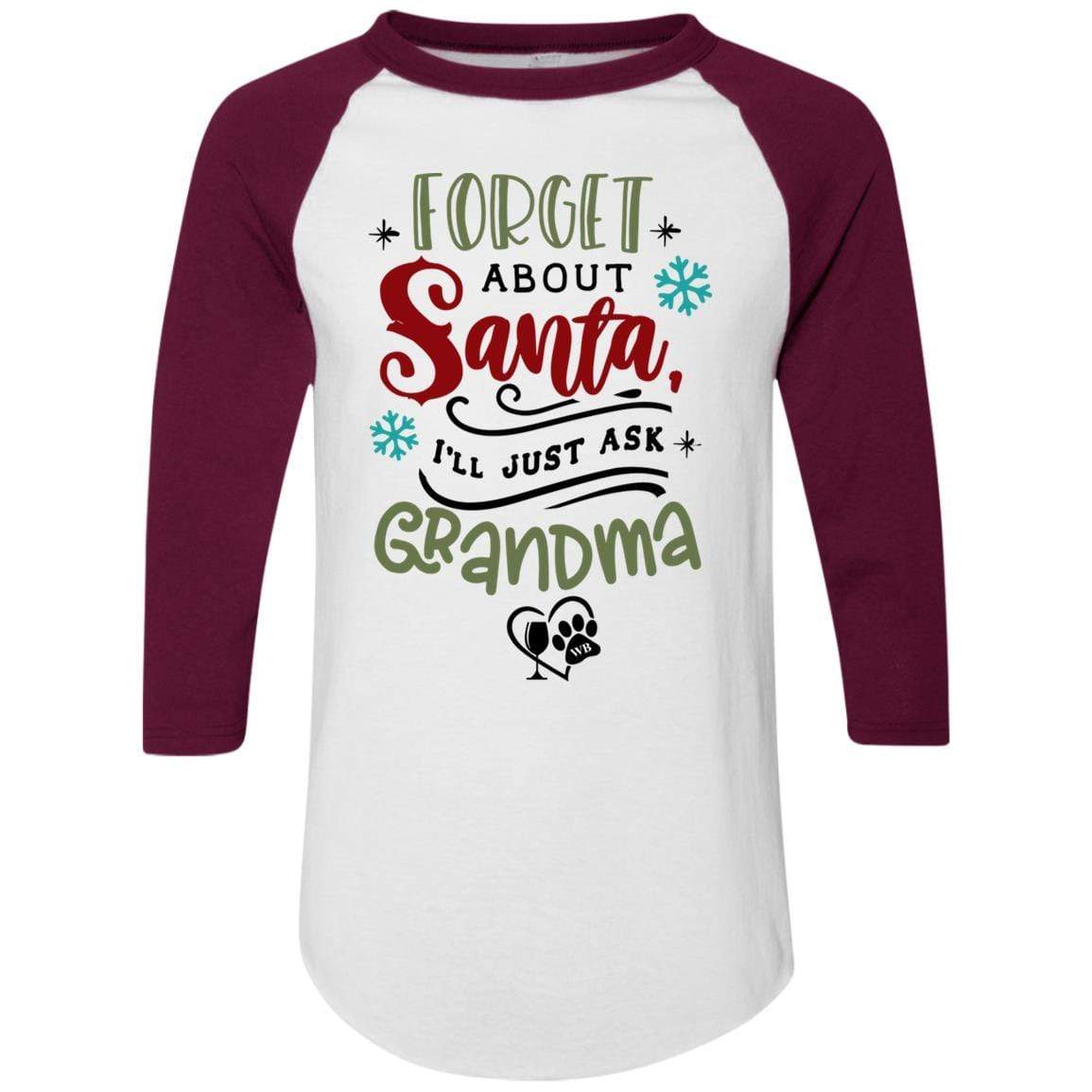 T-Shirts White/Maroon / S WineyBitches.Co Colorblock Raglan Jersey WineyBitchesCo
