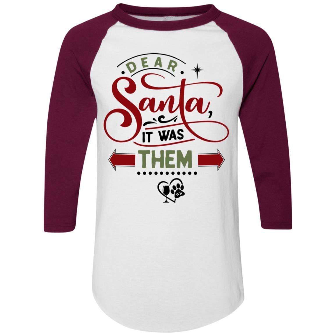 T-Shirts White/Maroon / S WineyBitches.Co Colorblock Raglan Jersey WineyBitchesCo