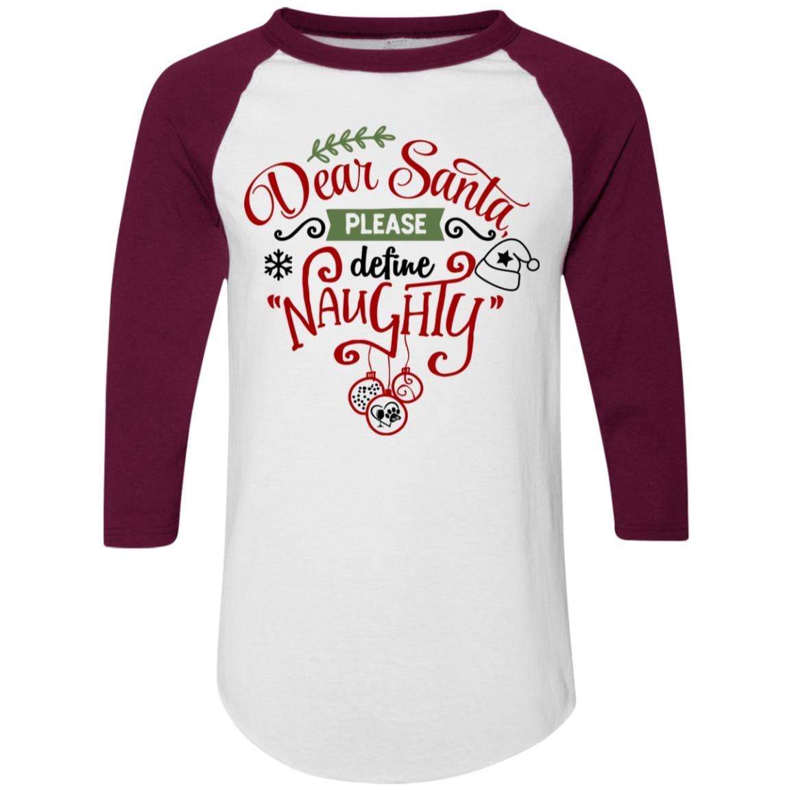T-Shirts White/Maroon / S WineyBitches.Co Colorblock Raglan Jersey WineyBitchesCo