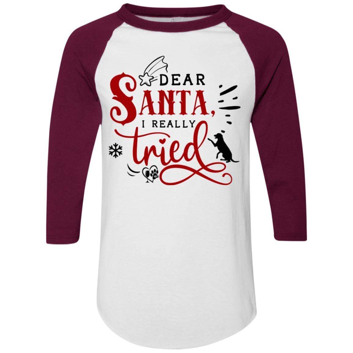 T-Shirts White/Maroon / S WineyBitches.Co Colorblock Raglan Jersey WineyBitchesCo