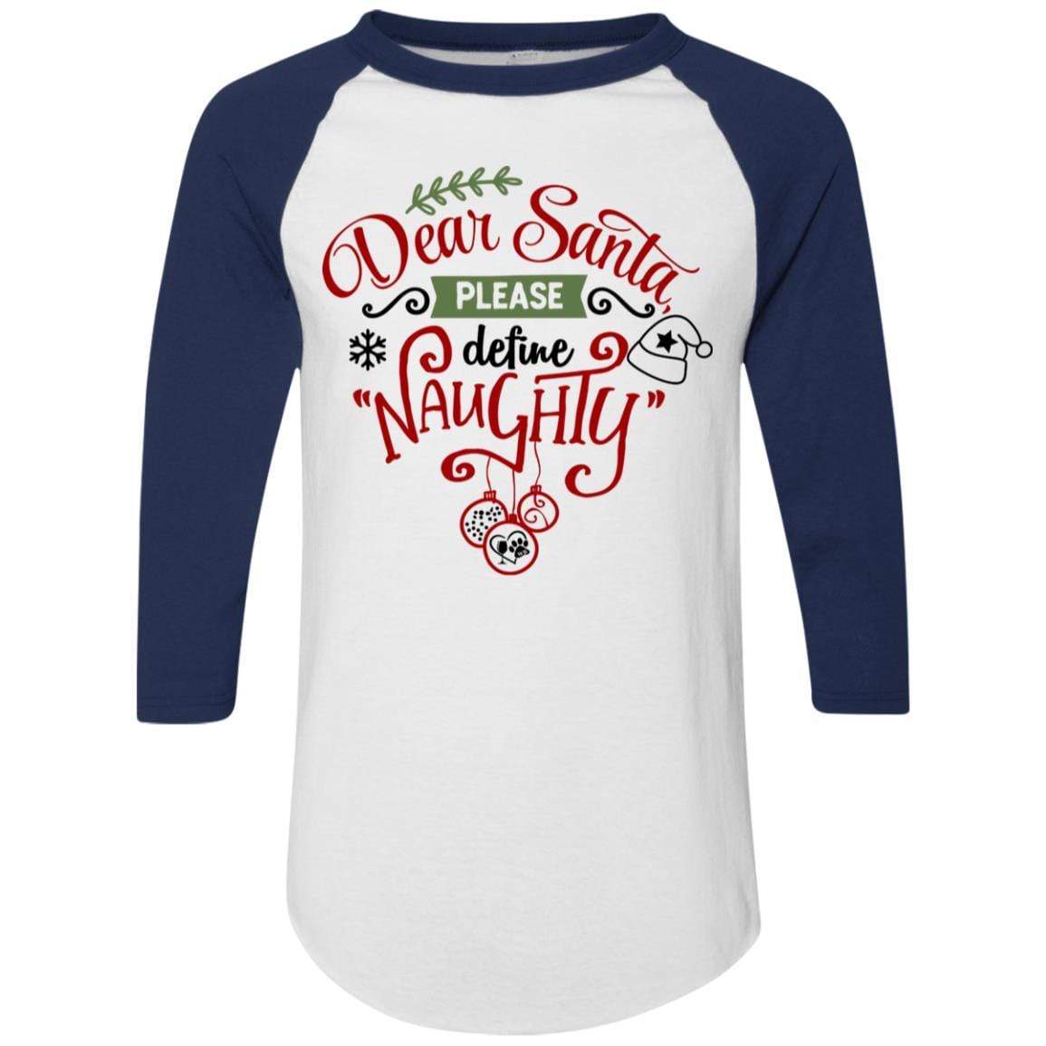 T-Shirts White/Navy / S WineyBitches.Co Colorblock Raglan Jersey WineyBitchesCo