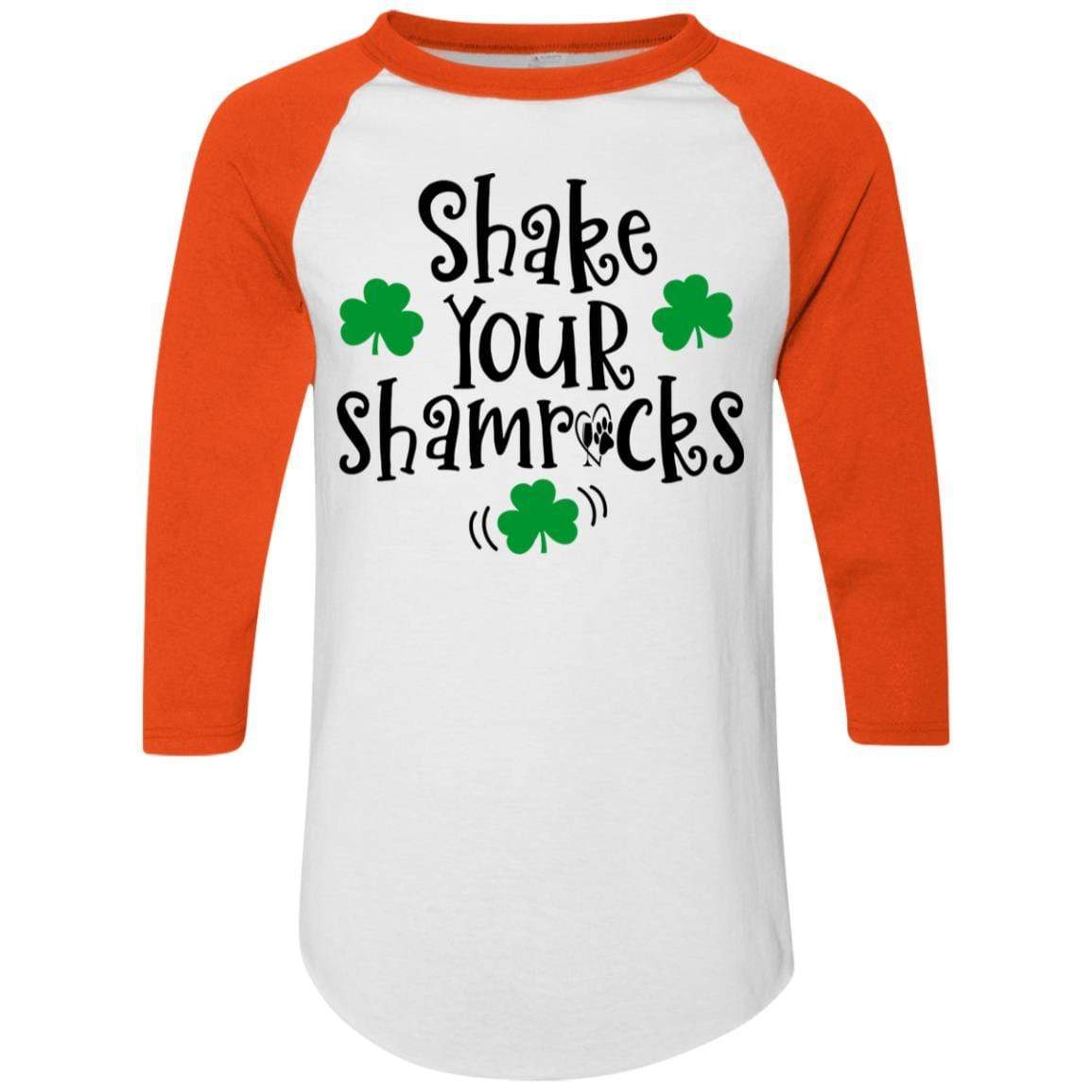 T-Shirts White/Orange / S Winey Bitches Co Colorblock Raglan Jersey WineyBitchesCo