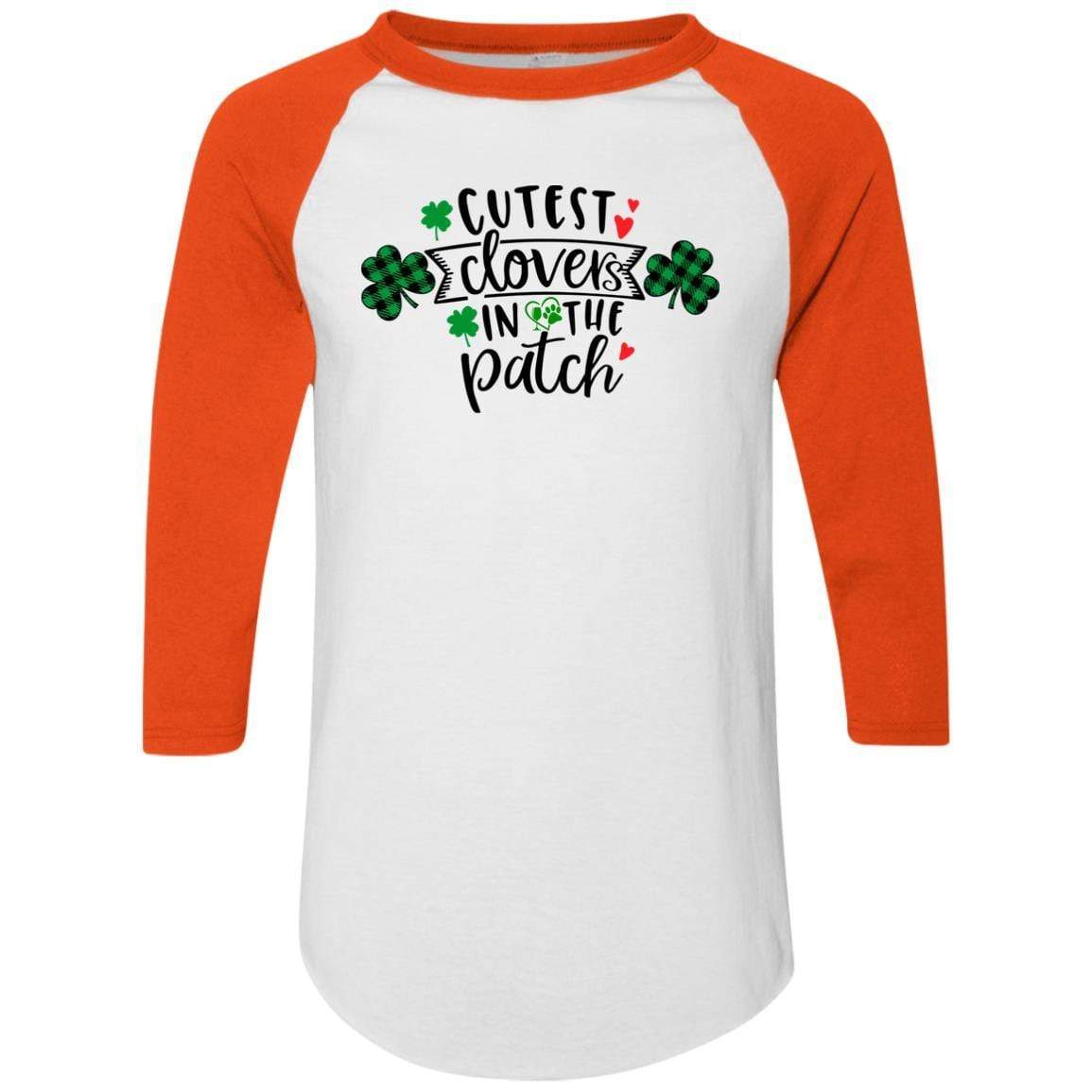 T-Shirts White/Orange / S Winey Bitches Co Colorblock Raglan Jersey WineyBitchesCo