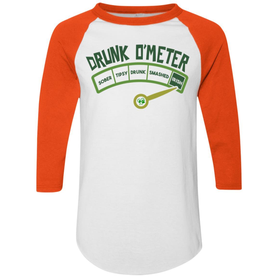 T-Shirts White/Orange / S Winey Bitches Co Colorblock Raglan Jersey WineyBitchesCo