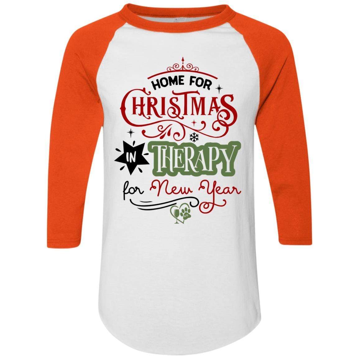 T-Shirts White/Orange / S WineyBitches.Co Colorblock Raglan Jersey WineyBitchesCo