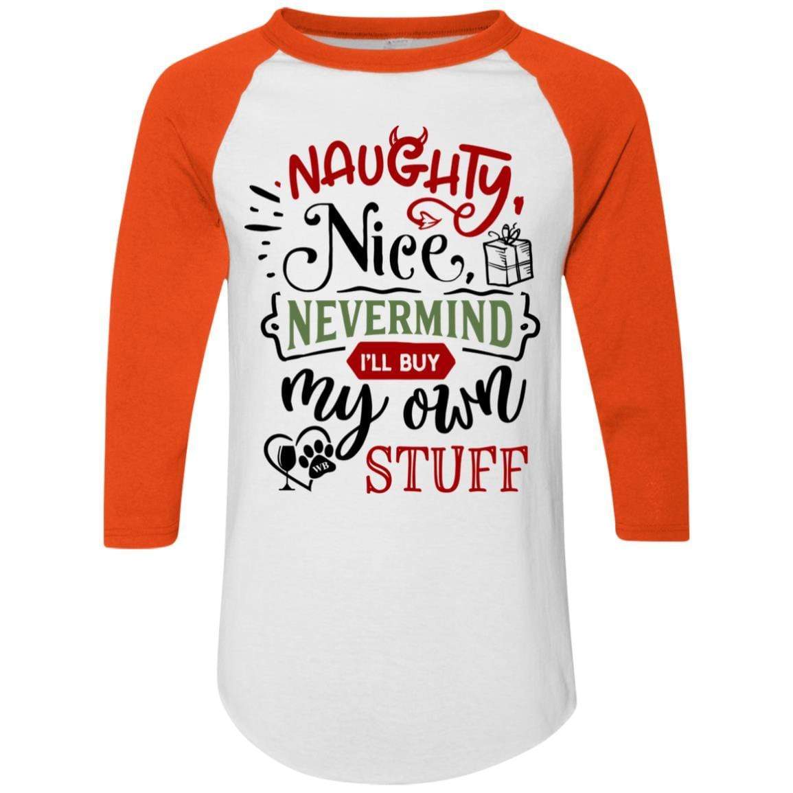 T-Shirts White/Orange / S WineyBitches.Co Colorblock Raglan Jersey WineyBitchesCo
