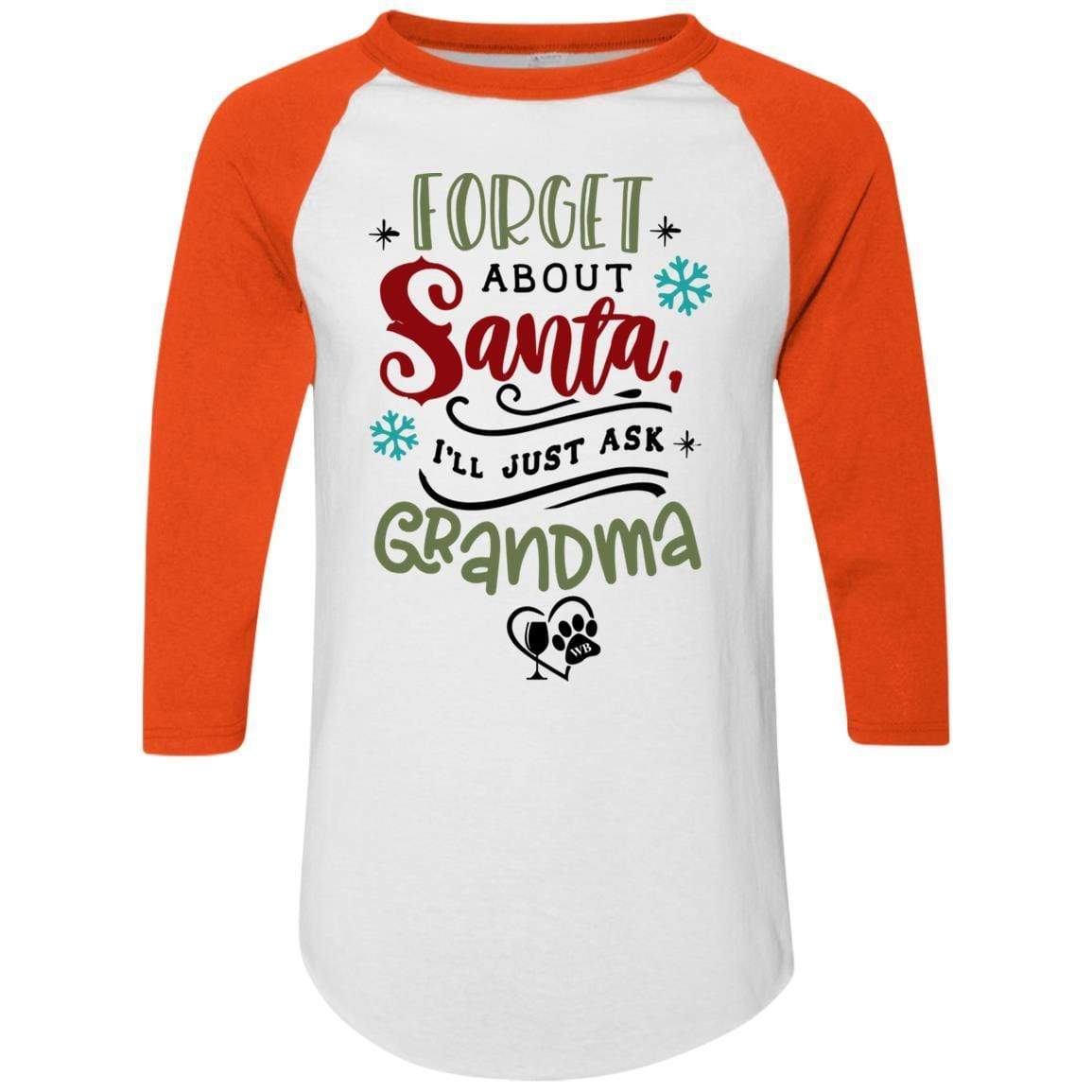 T-Shirts White/Orange / S WineyBitches.Co Colorblock Raglan Jersey WineyBitchesCo