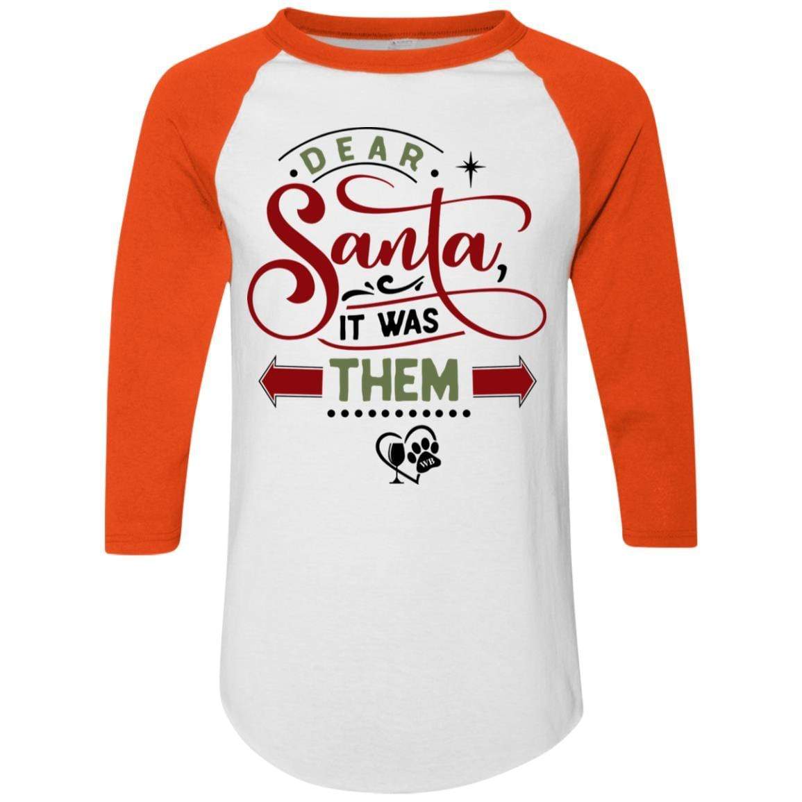 T-Shirts White/Orange / S WineyBitches.Co Colorblock Raglan Jersey WineyBitchesCo
