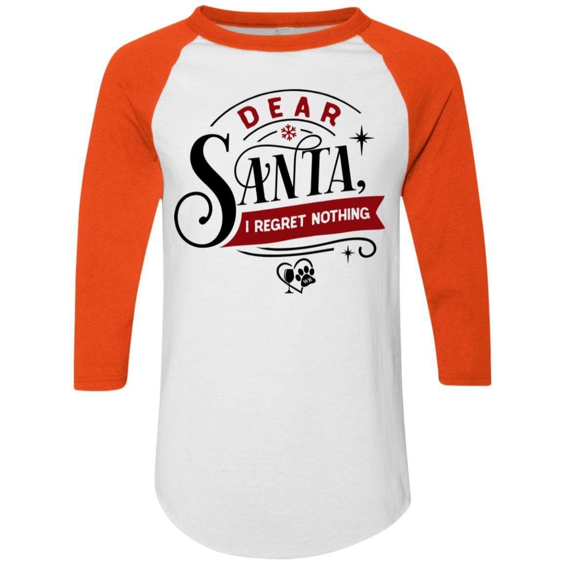 T-Shirts White/Orange / S WineyBitches.Co Colorblock Raglan Jersey WineyBitchesCo