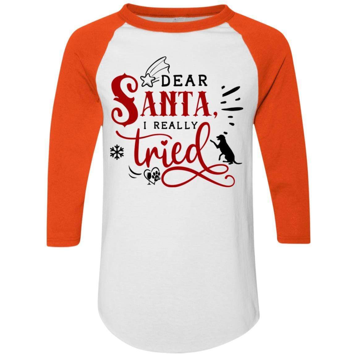 T-Shirts White/Orange / S WineyBitches.Co Colorblock Raglan Jersey WineyBitchesCo