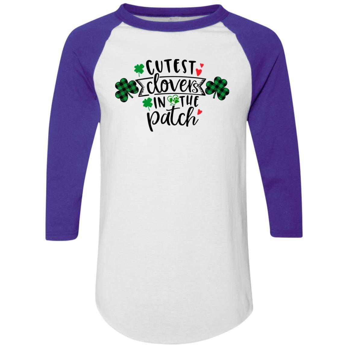 T-Shirts White/Purple / S Winey Bitches Co Colorblock Raglan Jersey WineyBitchesCo