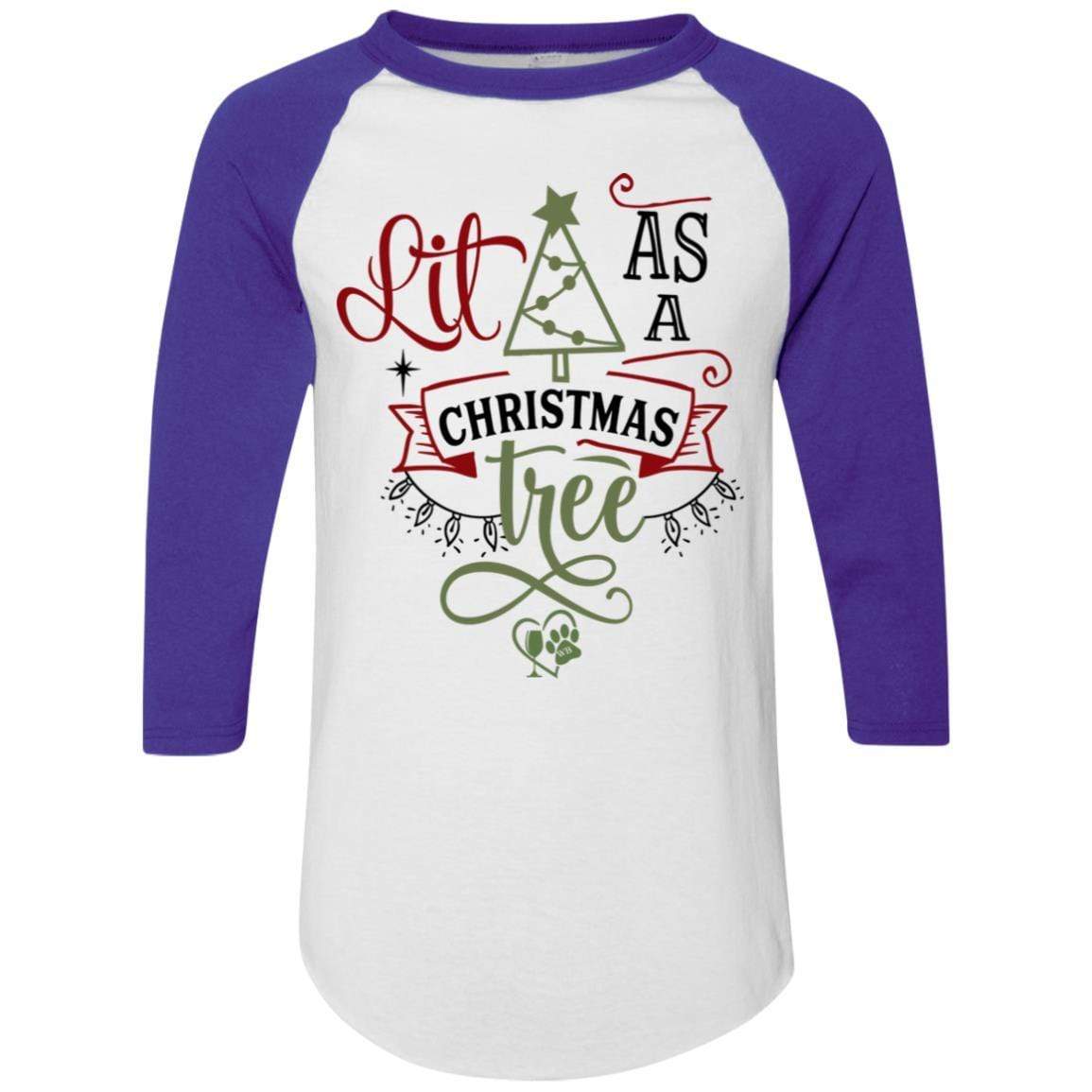 T-Shirts White/Purple / S WineyBitches.Co Colorblock Raglan Jersey WineyBitchesCo