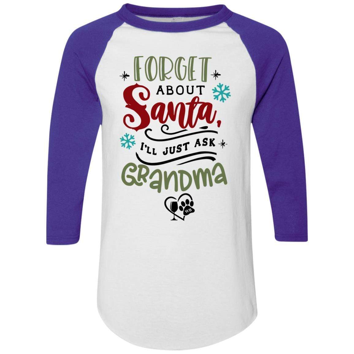T-Shirts White/Purple / S WineyBitches.Co Colorblock Raglan Jersey WineyBitchesCo