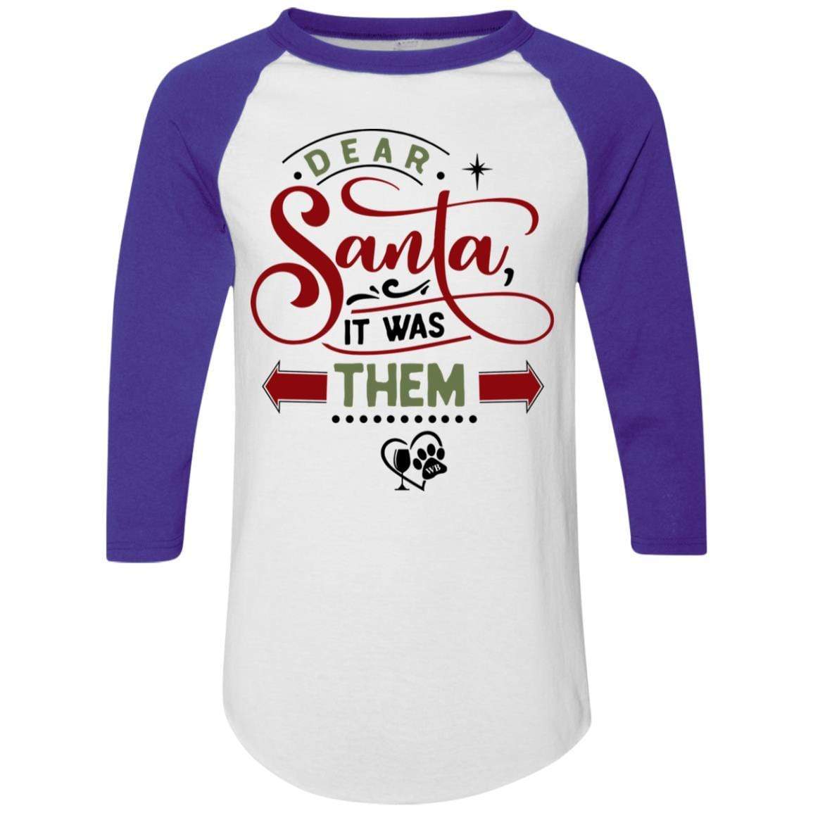 T-Shirts White/Purple / S WineyBitches.Co Colorblock Raglan Jersey WineyBitchesCo