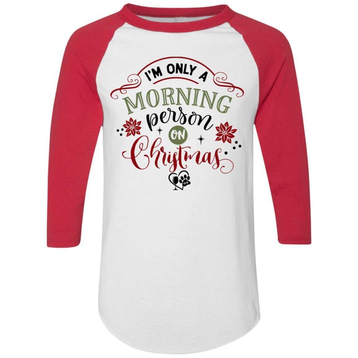 T-Shirts White/Red / S WineyBitches.Co Colorblock Raglan Jersey WineyBitchesCo