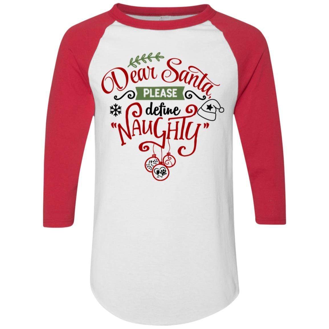 T-Shirts White/Red / S WineyBitches.Co Colorblock Raglan Jersey WineyBitchesCo