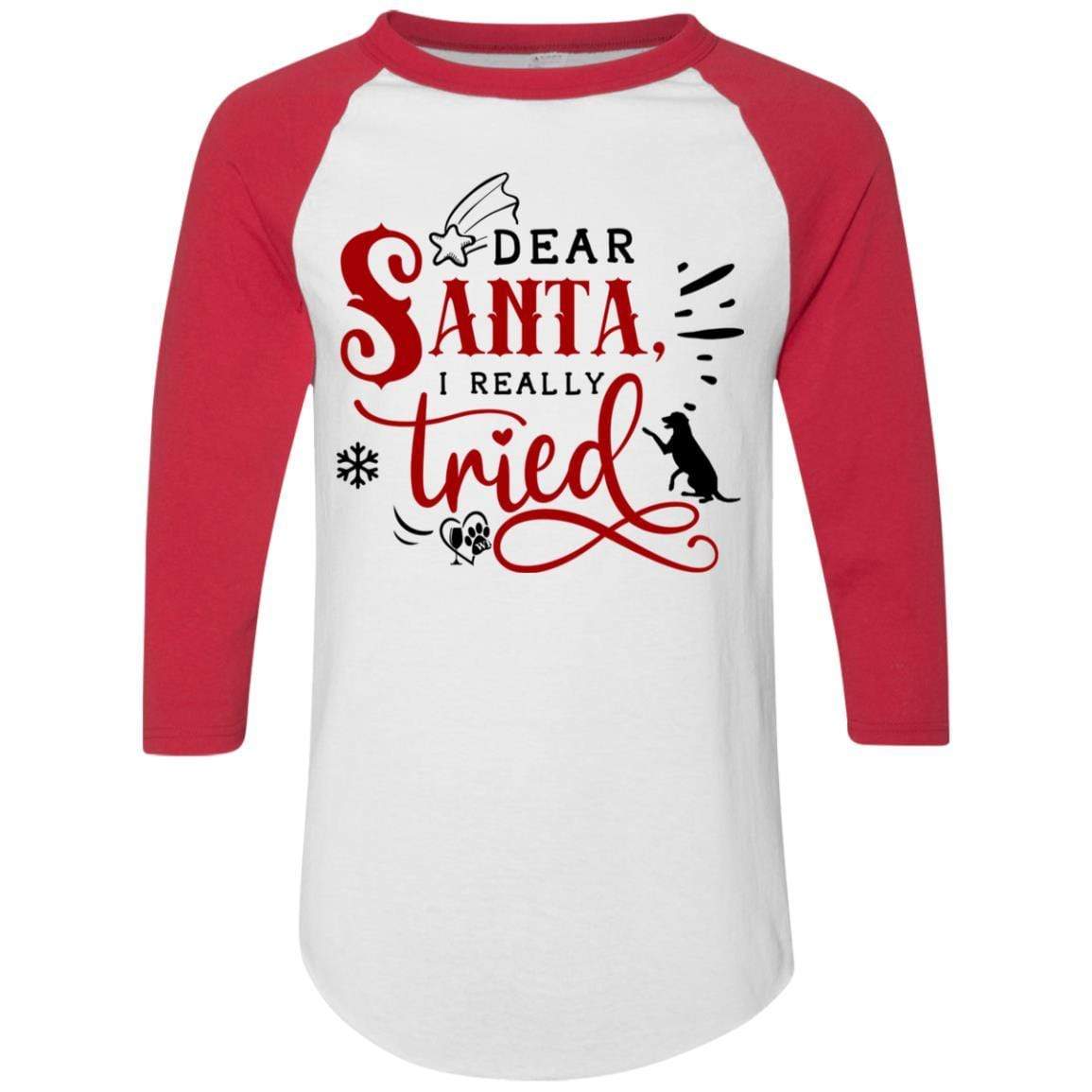 T-Shirts White/Red / S WineyBitches.Co Colorblock Raglan Jersey WineyBitchesCo