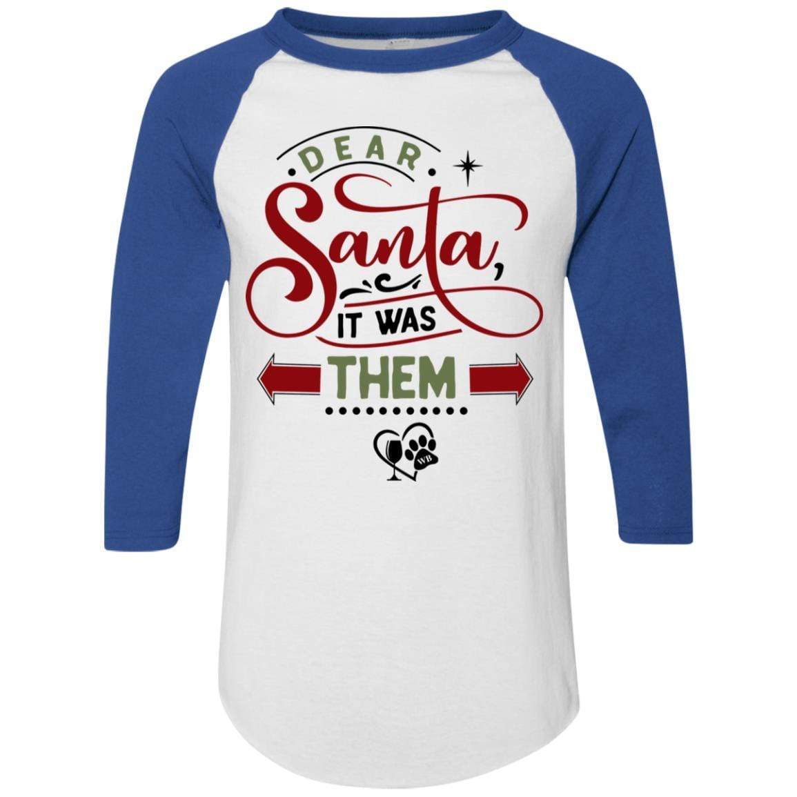 T-Shirts White/Royal / S WineyBitches.Co Colorblock Raglan Jersey WineyBitchesCo