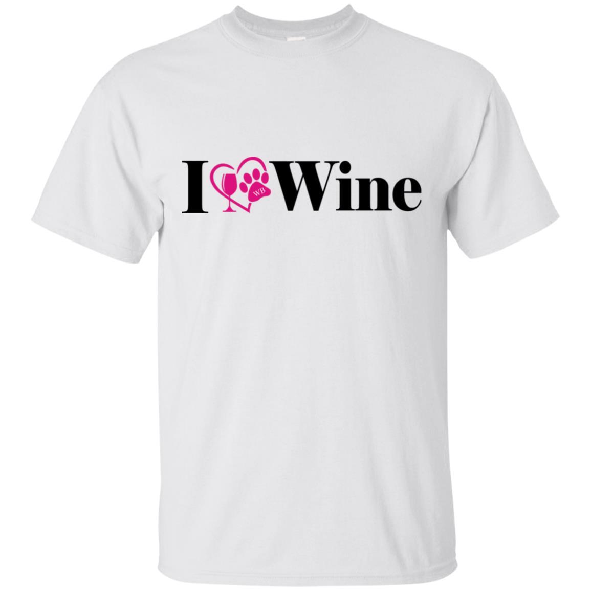 T-Shirts White / S WineyBitches.Co "I Love Wine" Ultra Cotton T-Shirt WineyBitchesCo