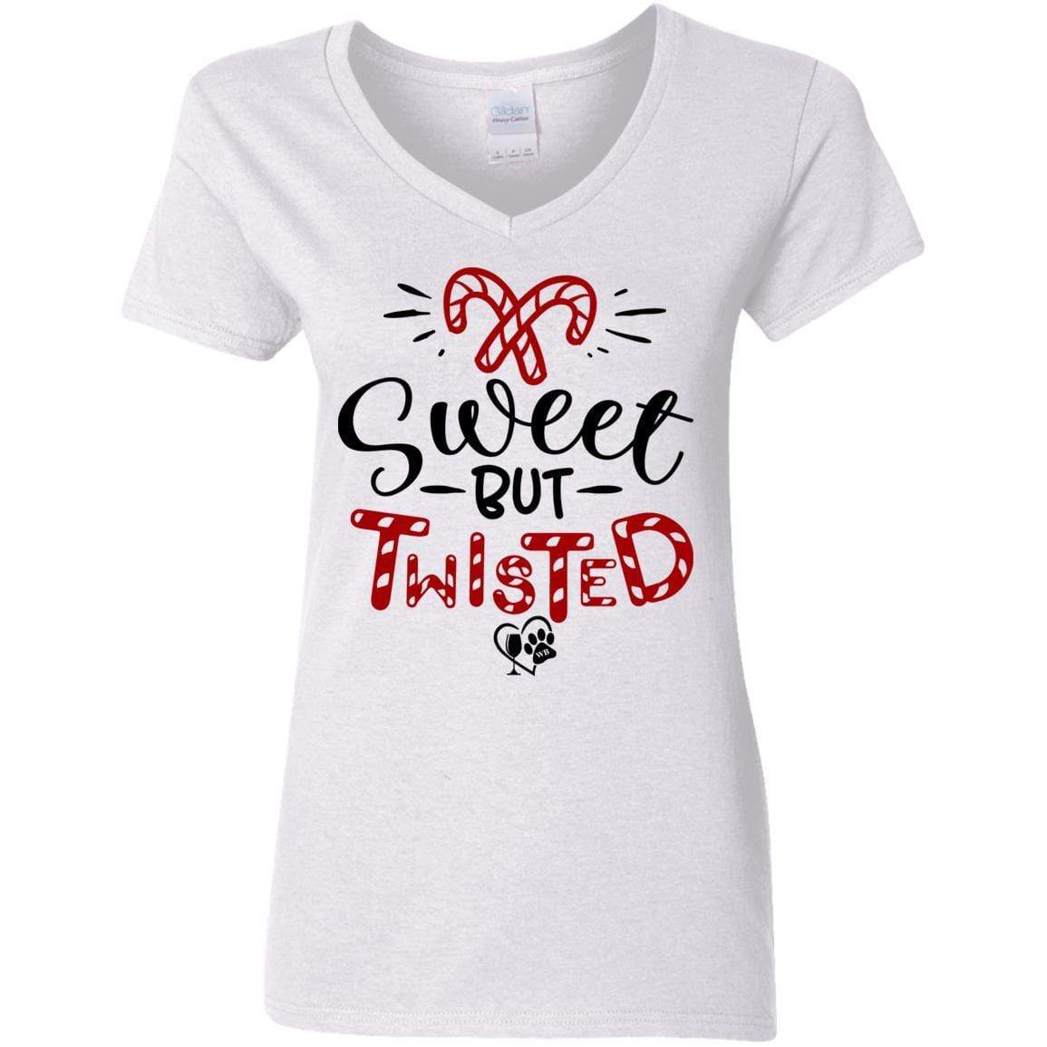 T-Shirts White / S WineyBitches.Co Ladies' 5.3 oz. V-Neck T-Shirt WineyBitchesCo