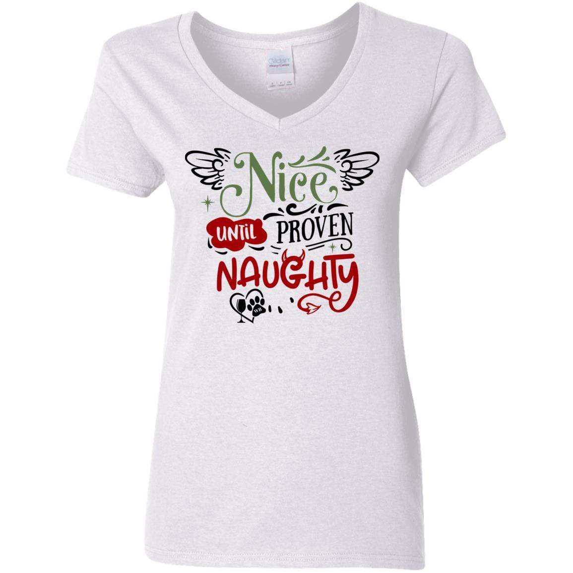 T-Shirts White / S WineyBitches.Co Ladies' 5.3 oz. V-Neck T-Shirt WineyBitchesCo