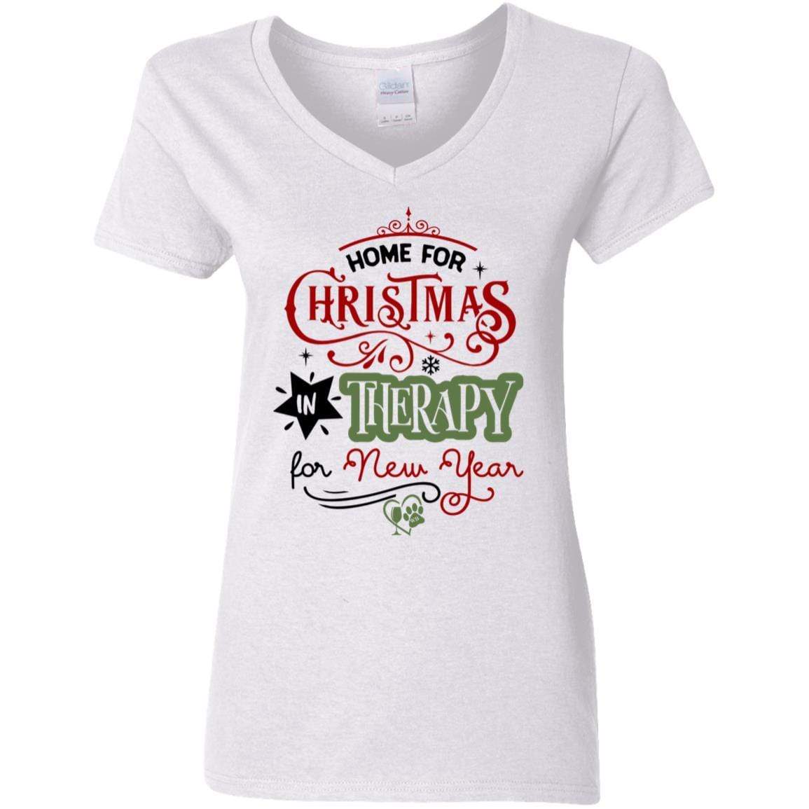 T-Shirts White / S WineyBitches.Co Ladies' 5.3 oz. V-Neck T-Shirt WineyBitchesCo