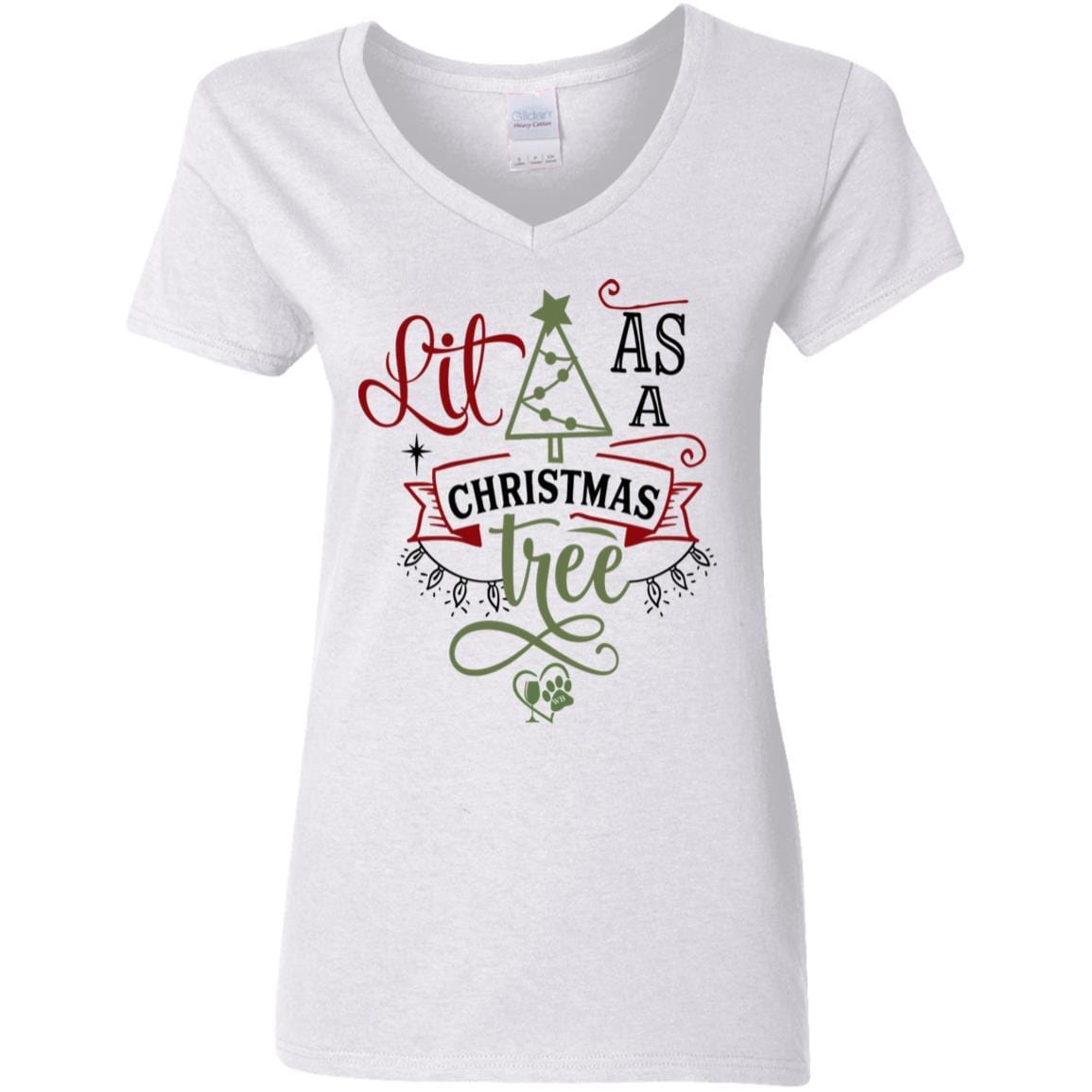 T-Shirts White / S WineyBitches.Co Ladies' 5.3 oz. V-Neck T-Shirt WineyBitchesCo