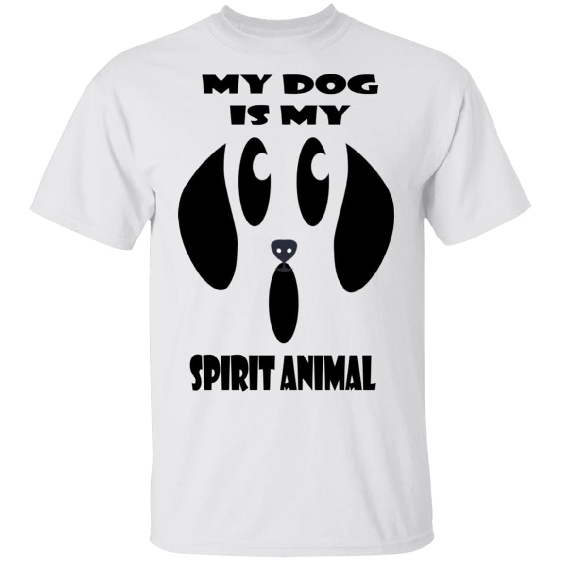 T-Shirts White / S WineyBitches.Co "My Dog Is My Spirit Animal" Halloween Ultra Cotton T-Shirt WineyBitchesCo