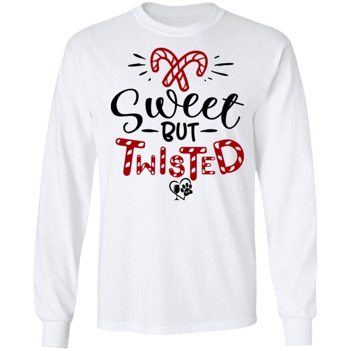 T-Shirts White / S WineyBitches.Co "Sweet But Twisted" LS Ultra Cotton T-Shirt WineyBitchesCo
