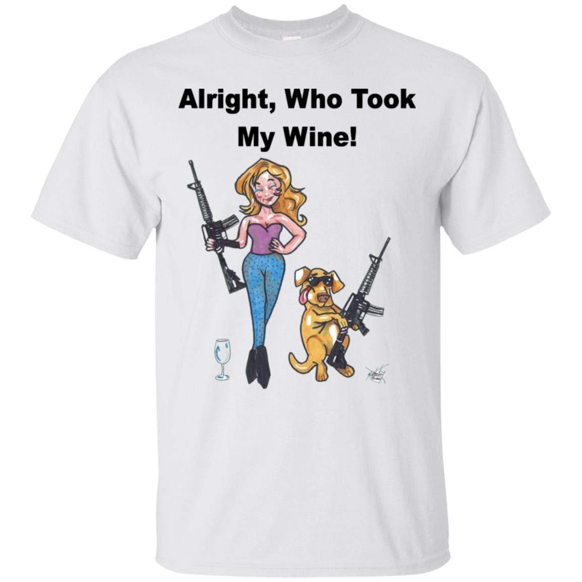 T-Shirts White / S WineyBitches.co "Who Took My Wine" Ultra Cotton T-Shirt WineyBitchesCo
