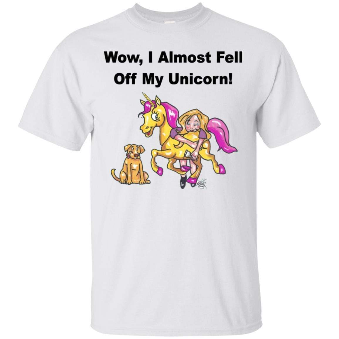 T-Shirts White / S WineyBitches.co "Wow I Almost Fell Off My Unicorn Ultra Cotton T-Shirt WineyBitchesCo