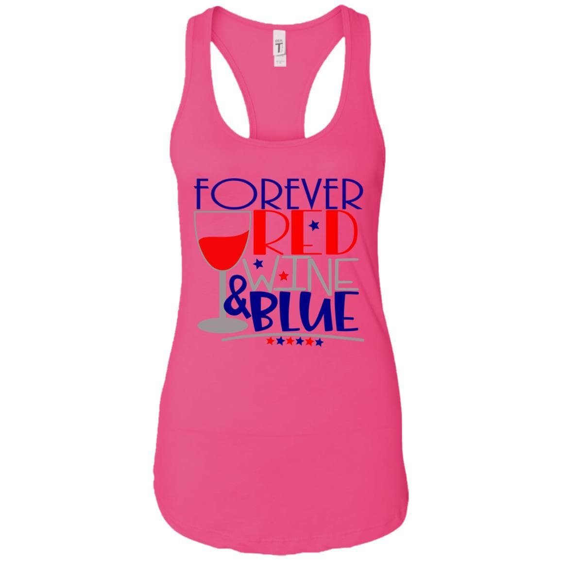 Tank Top Raspberry / X-Small WineyBitches.Co Forever Red Wine & Blue Ladies Ideal Racerback Tank WineyBitchesCo