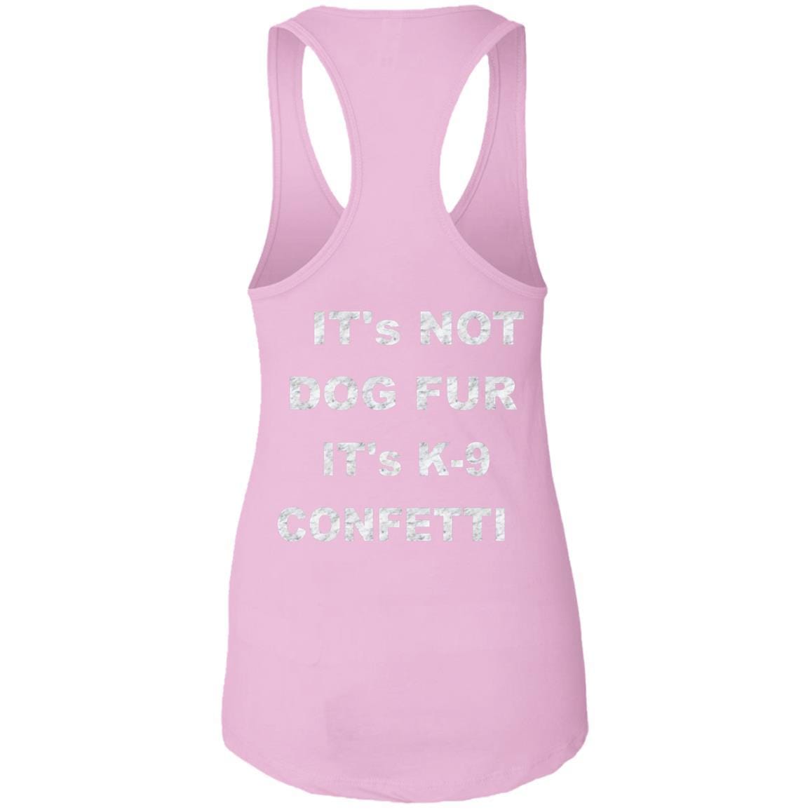 Tank Top WineyBitches.co "K9 Confetti" Ideal Racerback Tank Duel Printed. Ladies Ideal Racerback Tank WineyBitchesCo