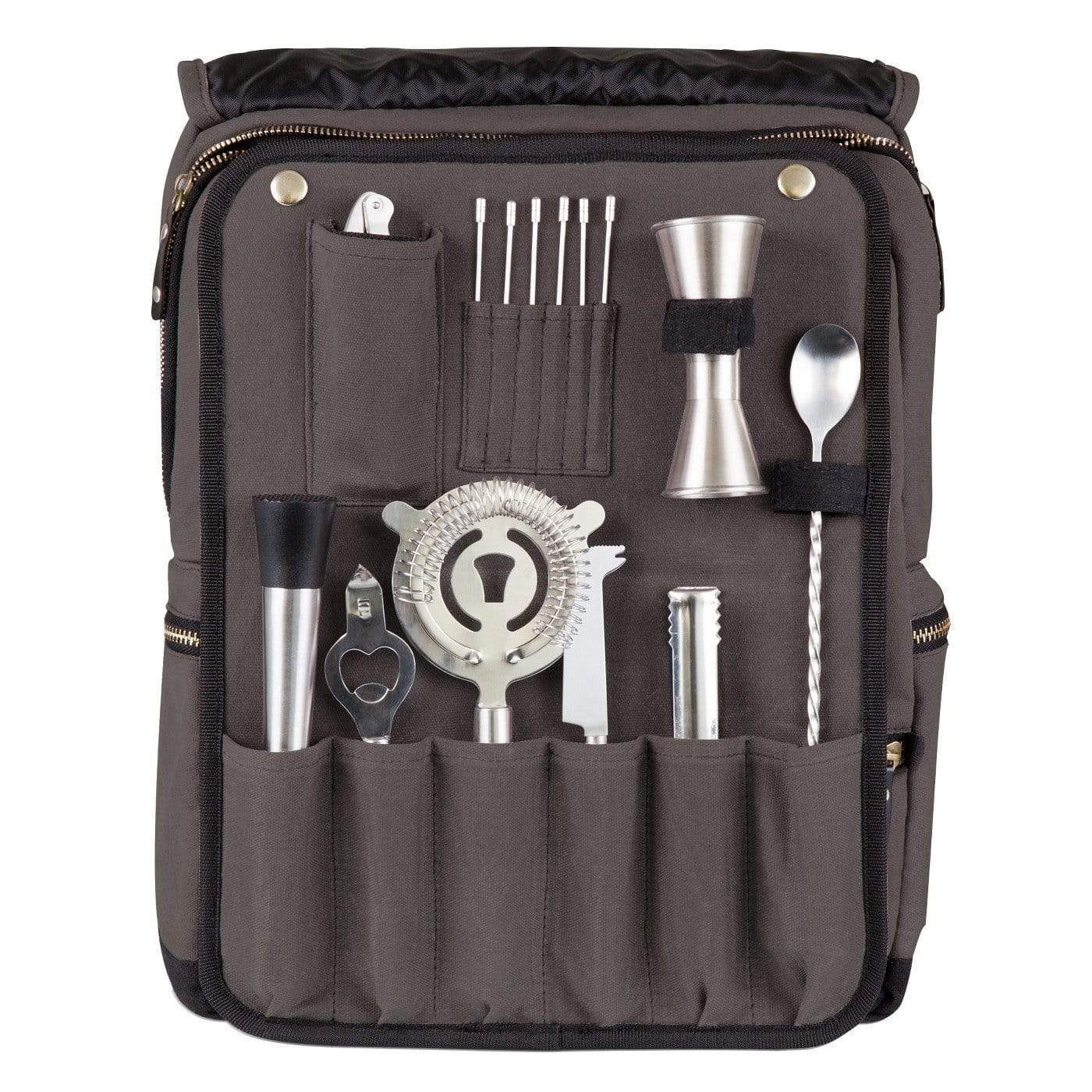 WineyBitches.co PORTABLE BAR-BACKPACK – GREY/BLACK - WineyBitches.Co - Winey Bitches