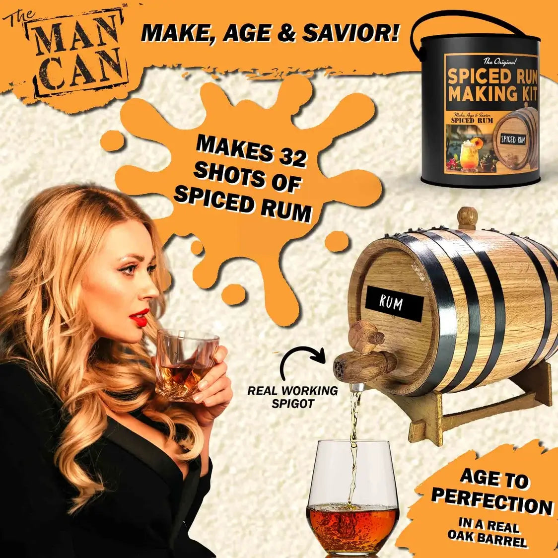 Spiced Rum Making Kit in a Can